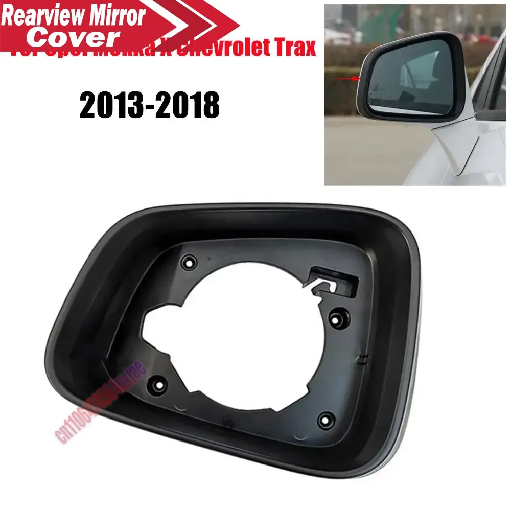 Car Mirror Rain Eyebrow Protector Cover Rainproof Frame Mirror Replacement For Buick Encore Chevrolet Trax Opel Mokka X 13-18
