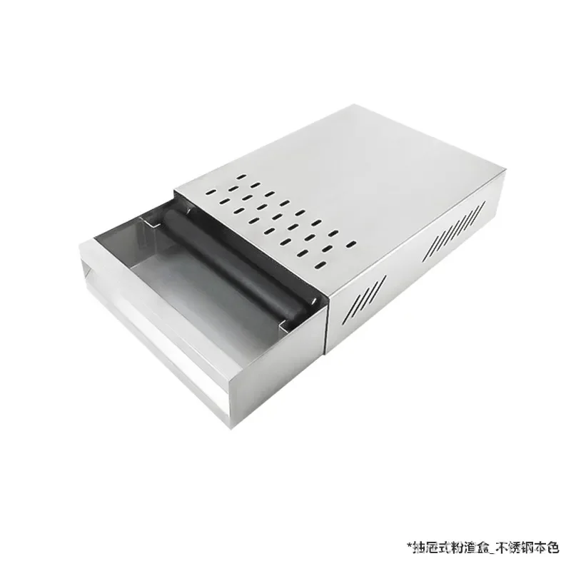Commercial Stainless Steel Coffee Knock Box Drawer Type Barista Waste Bin for Cafe Restaurant Mobile Slag Container Durable