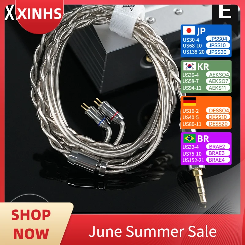 

Кабель XINHS 5N UPOCC Hi-Fi IEM, улучшенный провод для наушников 0,78, 2Pin для YDX CHU II FuDU F1Pro ZERO HOLA Cadenza Forteza EW200 kz наушники цап для наушников кабель для наушников mmcx кабель для наушников