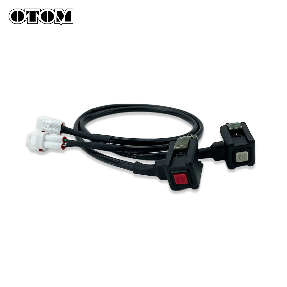 OTOM Universal Motorcycle Engine Starter Kill Switch Stop ON/OFF Button For HONDA KTM YAMAHA KAWASAKI SUZUKI AVANTIS MOTOLAND GR