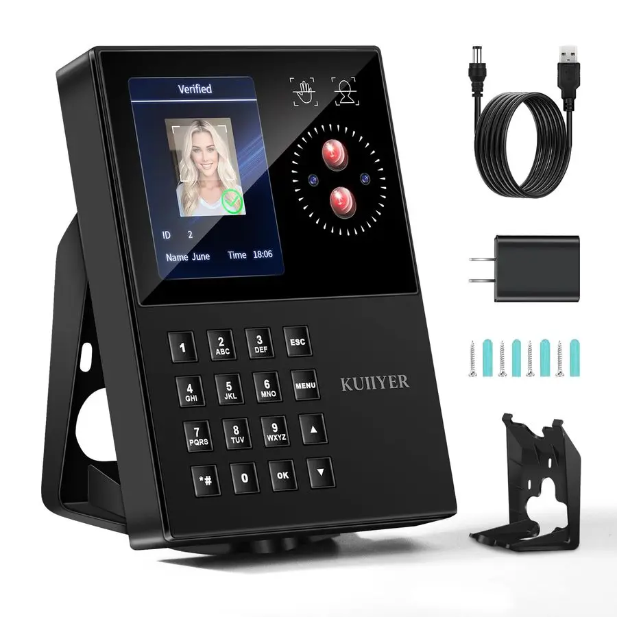 

Терминал учета рабочего времени 3-в-1 для сотрудников малого бизнеса: распознавание по отпечатку ладони, PIN-код, устройство для отметки прихода/ухода сотрудников, аппарат для учета посещаемости.