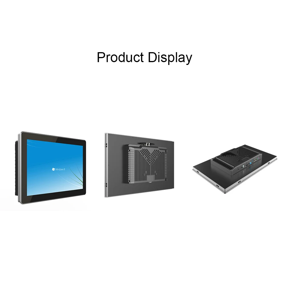 10.1/12/15/19/21.5 Inch Embedded Industrial Display Panel PC New HD LCD Metal Touch Screen Wall-Mounted