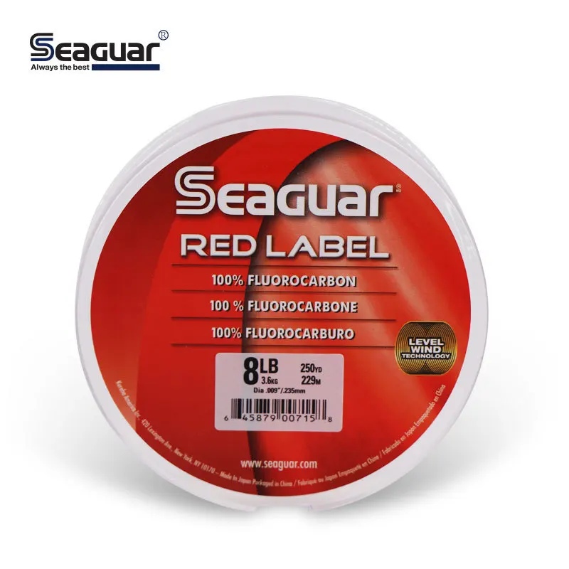 Imagem -05 - Original Japão Seaguar Rótulo Vermelho Fluorocarbon Linha de Pesca Fluorocarbon Fibra Carbono Monofilamento Carpa Líder Linha 100