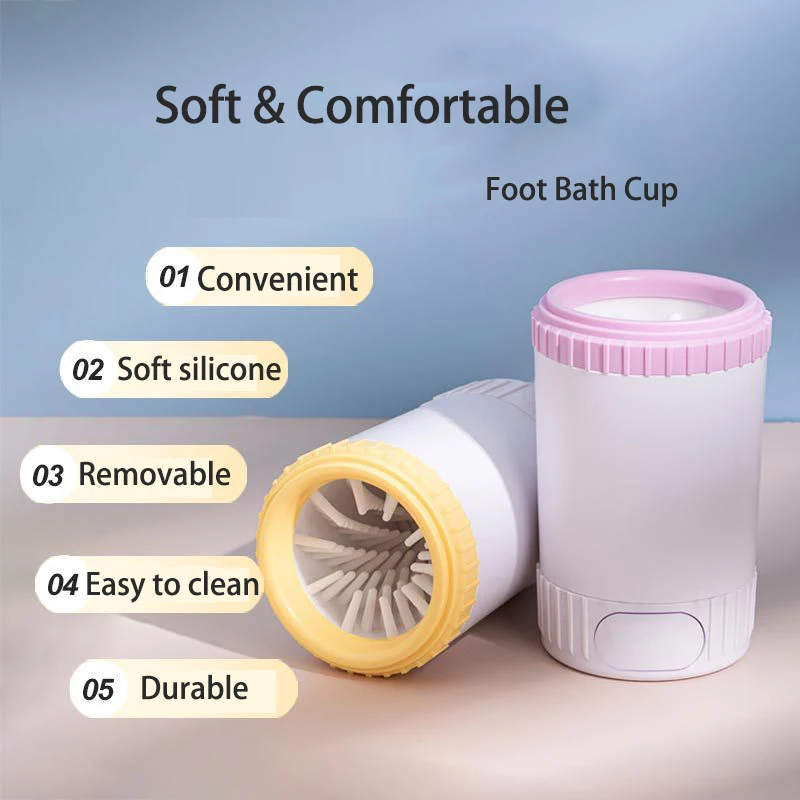 Pet Feet Washer Electrical Pet Paw Cleaner Automatic Pet Foot Cleaning Cup Portable Quick Low Noise Dog Cat Paw Cleaner