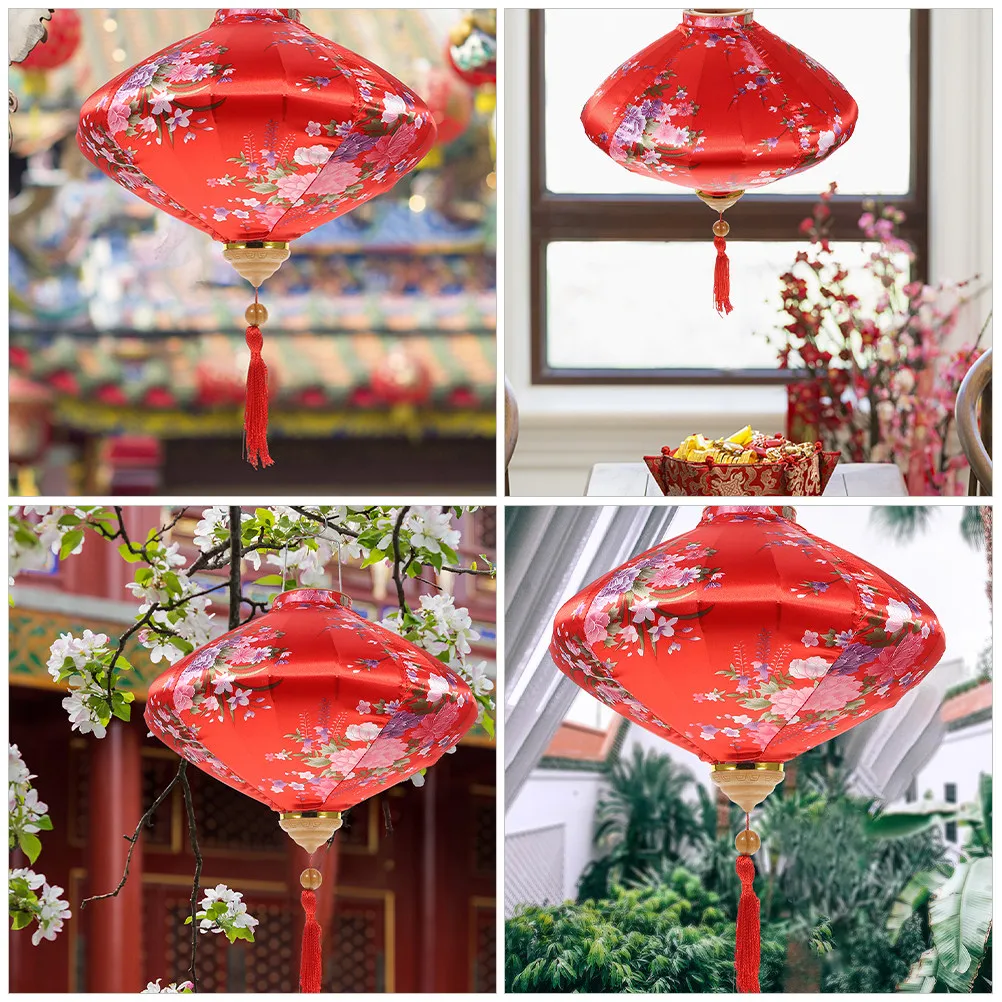 

Тканевый фонарь-подвеска для декора на Весенний фестиваль, Новый год, вечеринку, украшение дома и сада, железный проволочный фонарь, праздничный цветочный декор