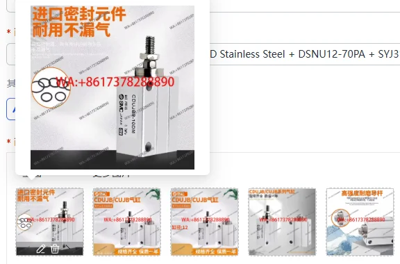 

Мини-пневмоцилиндр CUJB10-8D из нержавеющей стали + комплект клапанов DSNU12-70PA + SYJ3140-5L0-Q SYJ314-5L0-Q