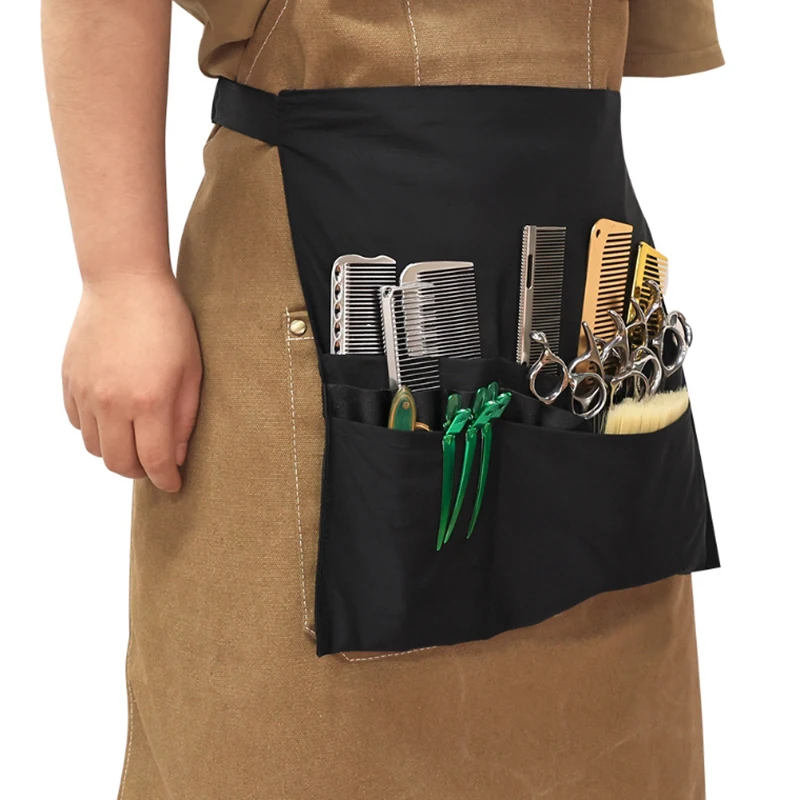 Barber Half Apron Waterproof Stylist Waist Bag Hipster Salon Belt Hair Cutting Pouch High-capacity Storage Hair-Cut Barber Wrap