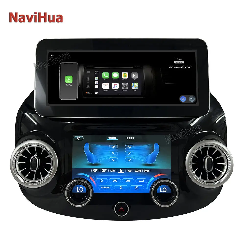 12.3 Inch Android 10 Best Quality Radio Auto Stereo Multimedia Screen for Mercedes Benz Vito W447 Climate Control