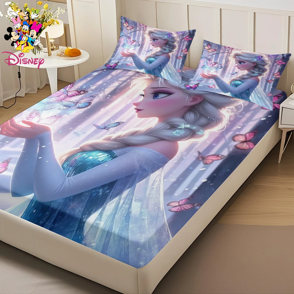 طقم ملاءات ديزني فروزن إلسا مكون من 2/3 قطعة، مفروشات صديقة للبشرة وجيدة التهوية