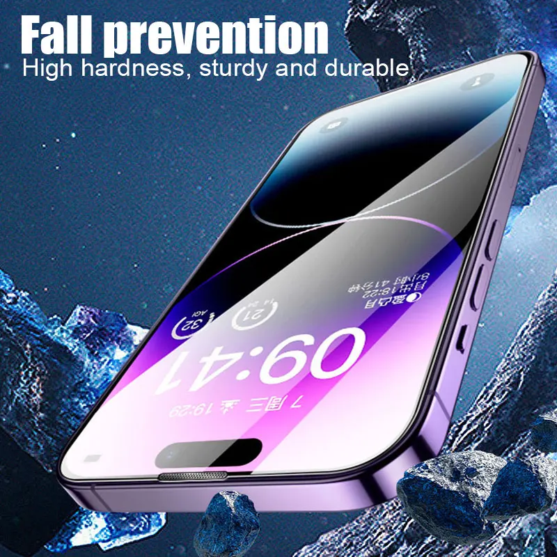 Dust Free Screen Protector for IPhone 13 11 12 14 15 Pro Max X XS XR 14 15 Plus Tempered Glass With Alignment Mounting Cover