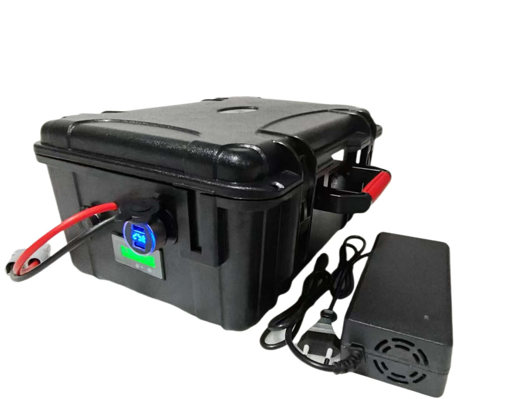 Batterie lithium-ion étanche IP67 pour moteur de pêche à la traîne, chargeur 10A, 24V, 50Ah, 60Ah, 80Ah, 100Ah, 120Ah, 150Ah, 20