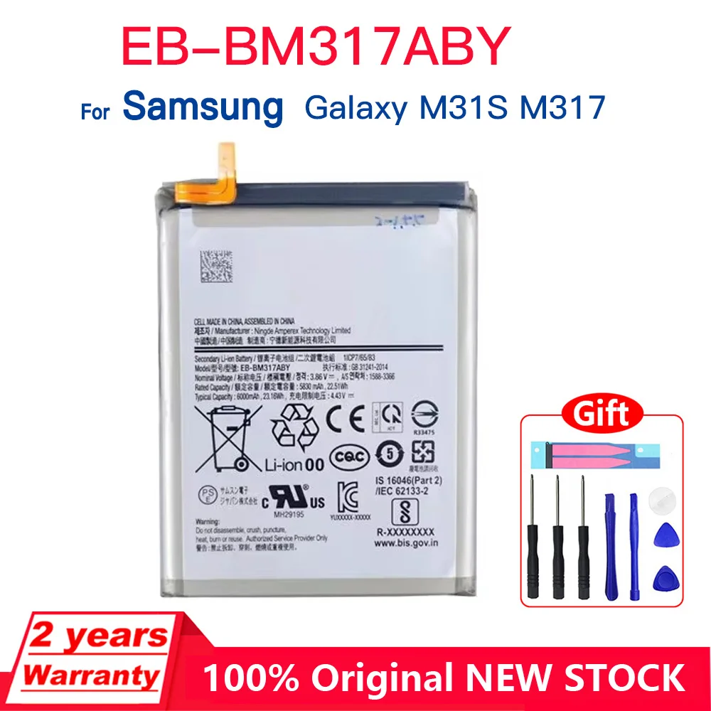 

Genuine EB-BM317ABY Mobile Phone Battery for SAMSUNG M31S M317 Mobile Phone Batteries+Free Tools