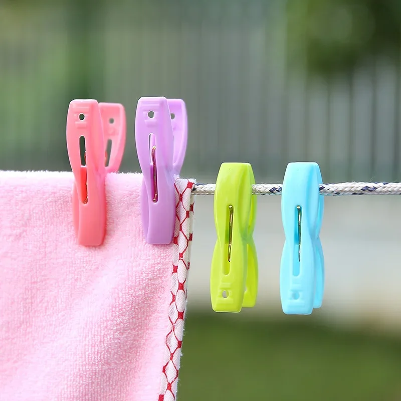 20Pcs High Quality Multifunctional Plastic Laundry Clothespins Underwear Socks Clip Home Clothes Drying Clip Household Supplies