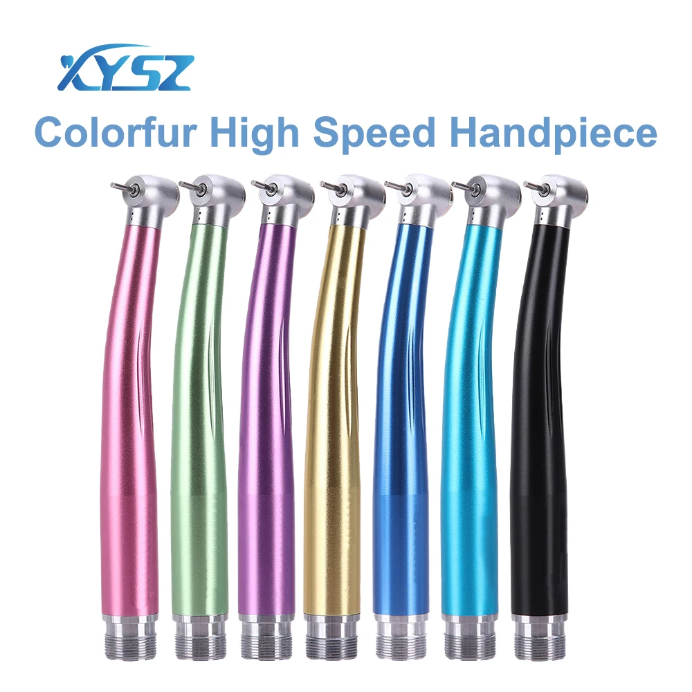 XYSZ 2/4Holes Colorful Dental High Speed Handpiece Air Turbine Standard Head Push Button Rotor Cartridge Dentistry Instrument