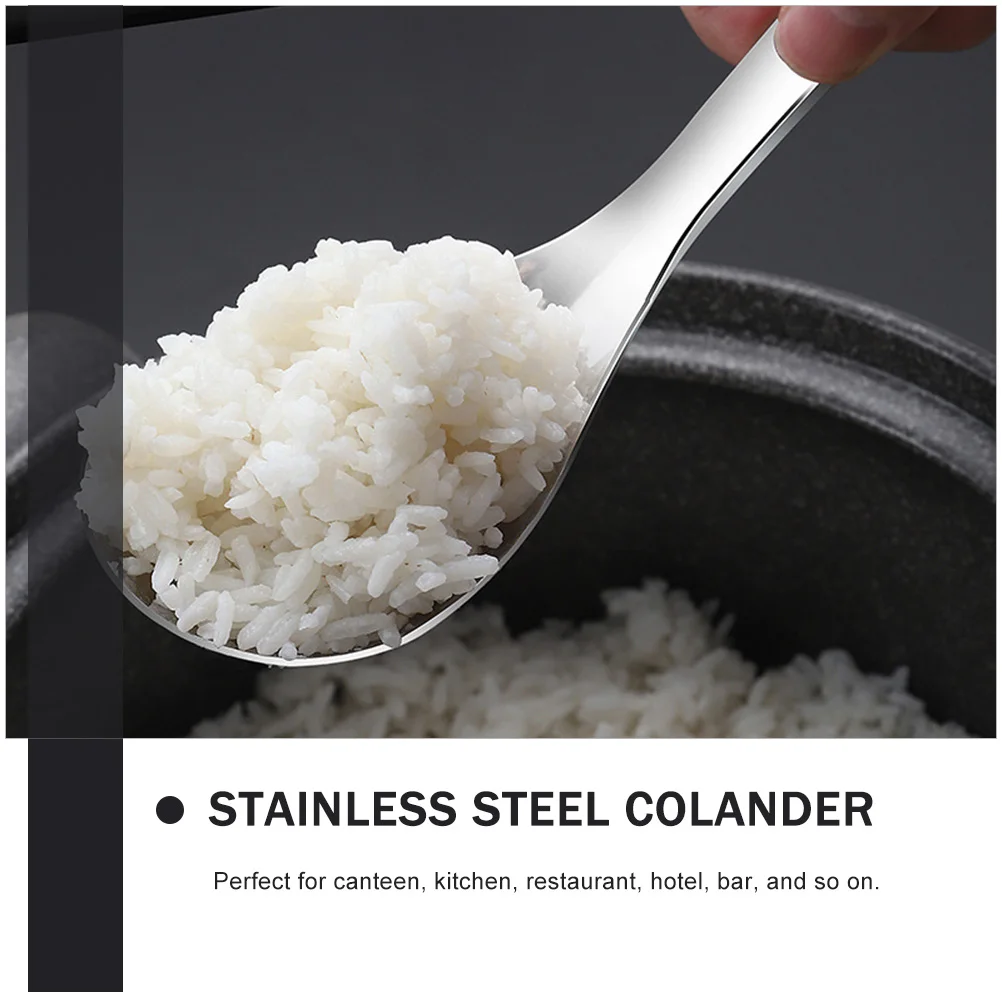 

304 Stainless Steel Colander Spoon Fine Mesh Strainer Heavy Duty Kitchen Utensil For Oil Filtering Soup Cooking Tool