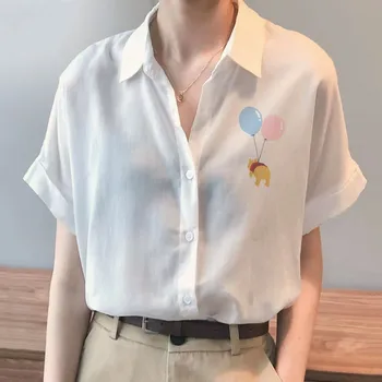 New Streetwear Mickey Minnie Anime Summer Disney Brand Harajuku camicie a maniche corte moda Casual Ladies Kawaii top Y2K