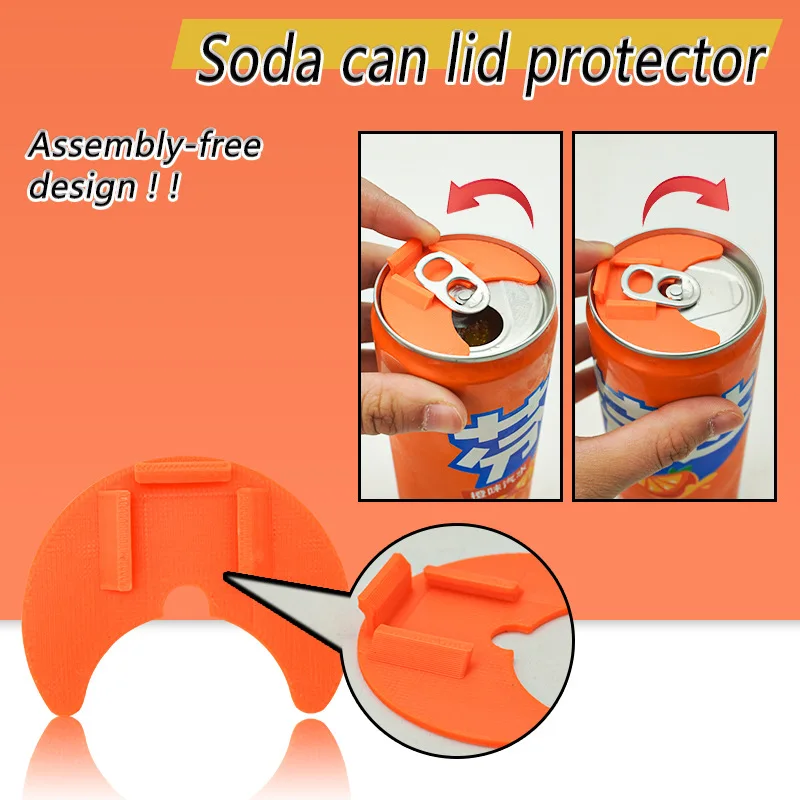 

10Pcs Soda Can Lid Cover Plastic Swivel Can Sealer Beverage Protect Cap Dustproof and Spill Guard for Canned Drinks