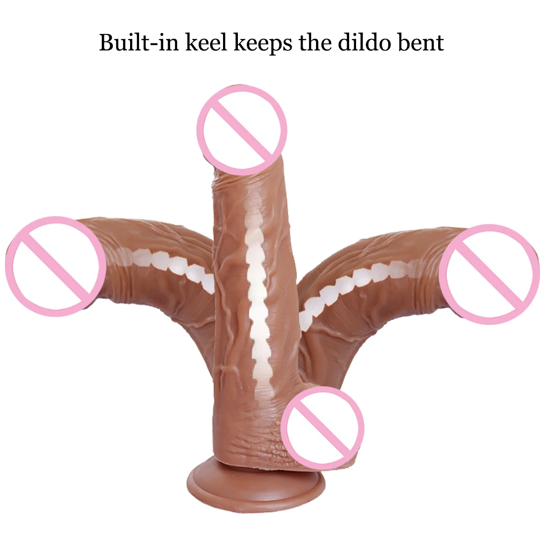 Huge Realistic Keel Dildos with Suction Cup Soft Skin Feeling Penis Thick Phallus Anal Plug Dick Sex Toys for Women Masturbation