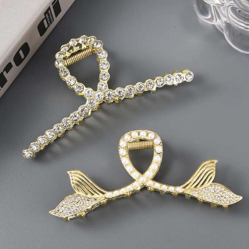 2022 Multiple Styles Fashion Alloy Geometric Large Exquisite Versatile Hairpin Barrettes for Women Girl Accessories Headwear