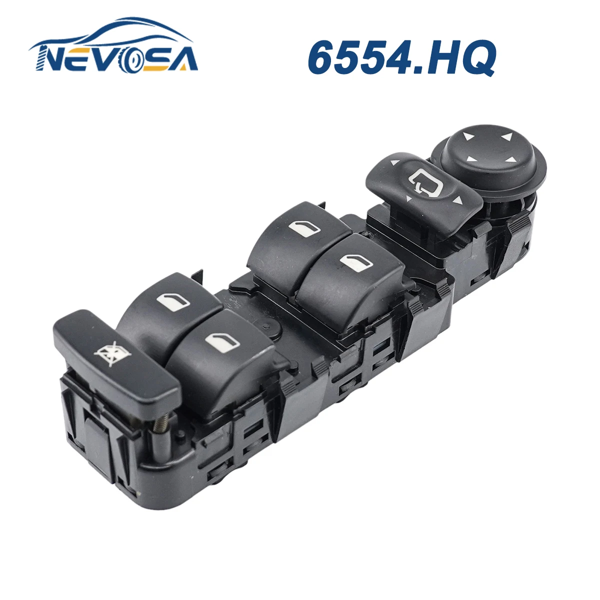 NEVOSA 6554.HQ For Peugeot 807 Citroen C5 C8 2001-2007 High Quality Driver Left Master Power Window Switch Control Button 6554HQ