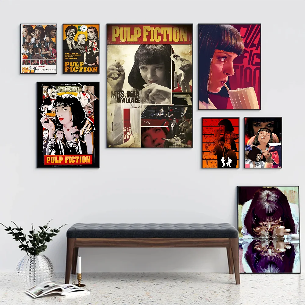 

Classic Movie Pulp Fiction Good Quality Prints And Posters HD Quality Poster Wall Art Painting Study Home Decor