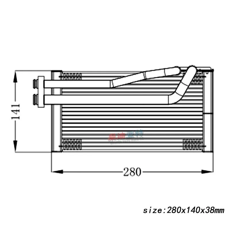 Car A/C Air Conditioning Evaporator Core For Excavator Engineering Vehicle For Carter 303