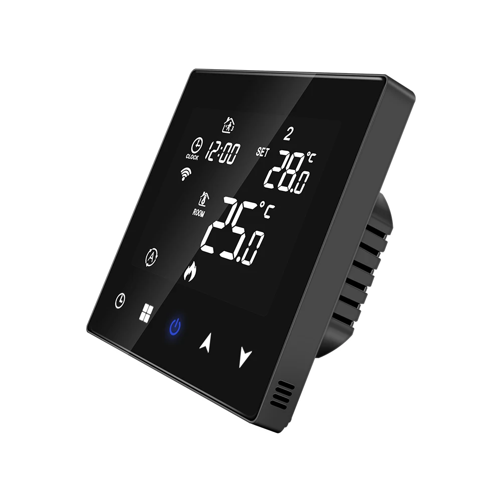 Touch button temperature controller, floor heating thermostat, with Wifi smart heating function