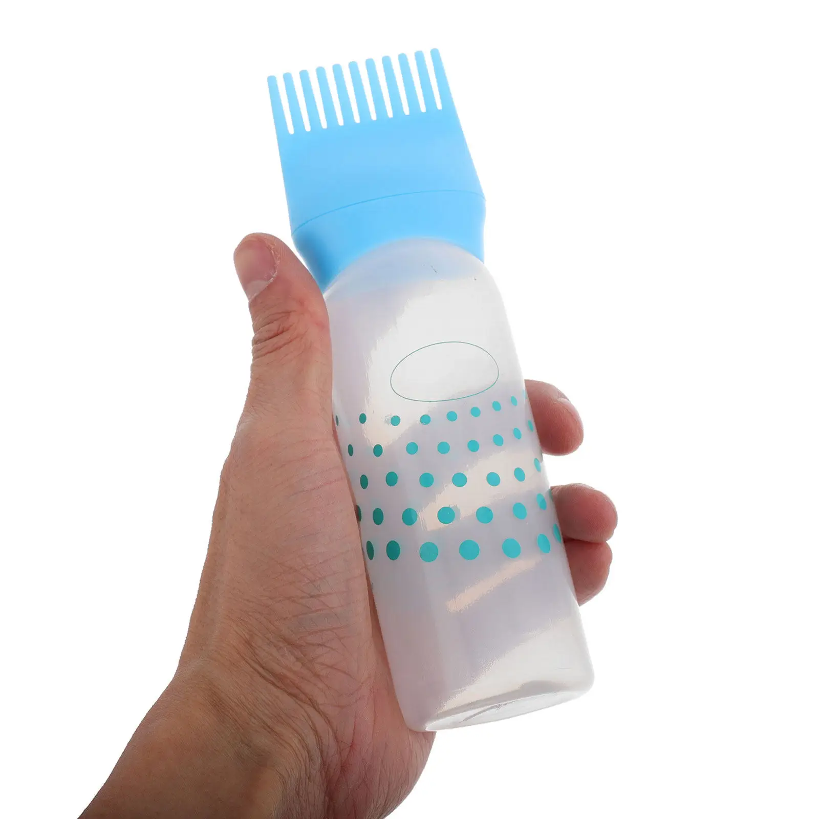 

5Pcs Hair Dye Bottle Comb Hair Coloring Applicator Precise Scale Measurement Salon Use Plastic Bottles for Dye