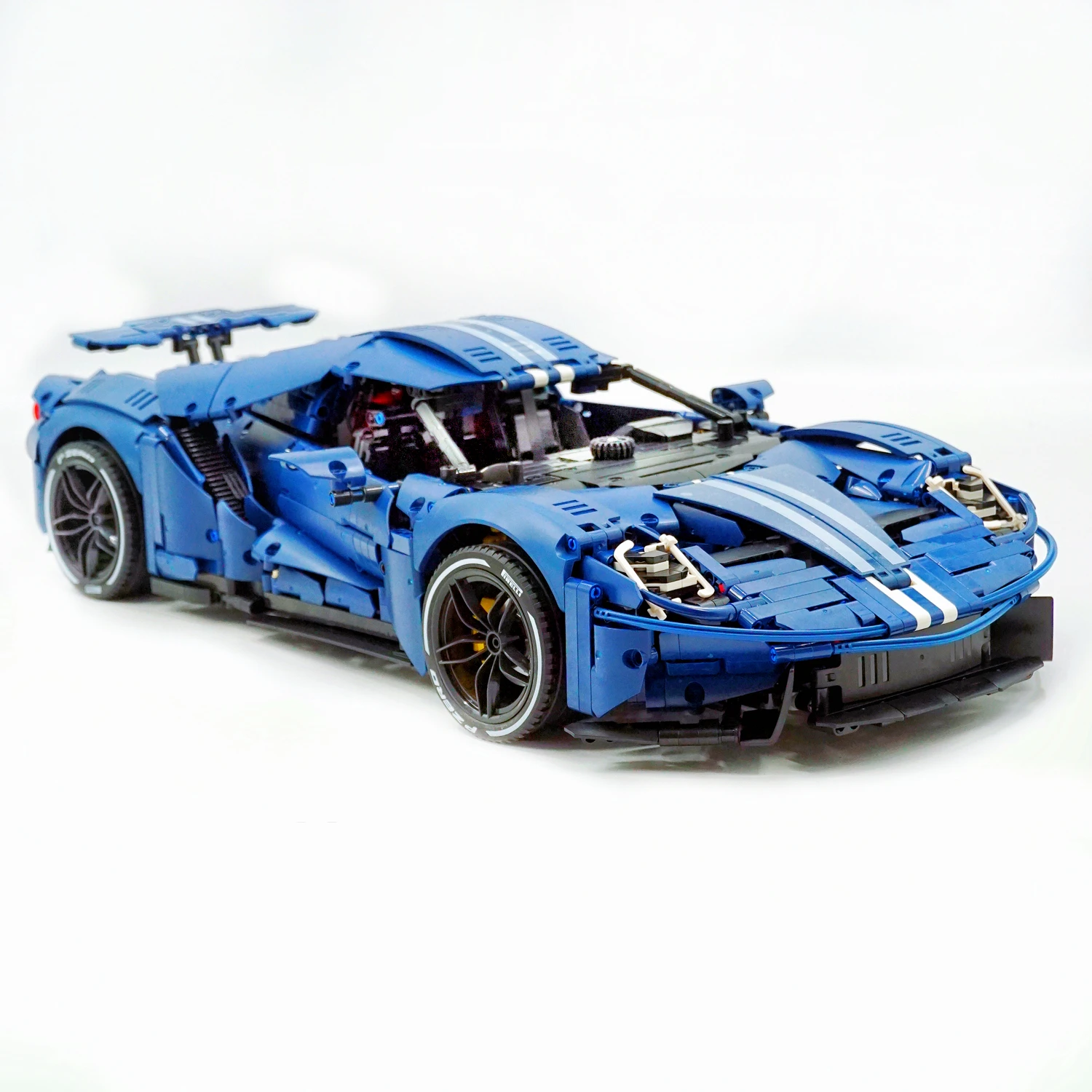 MOC MKI GT40 mainan mobil Sport, 1:8 Model balap teknologi tinggi blok bangunan teknologi 3058 buah FORDD