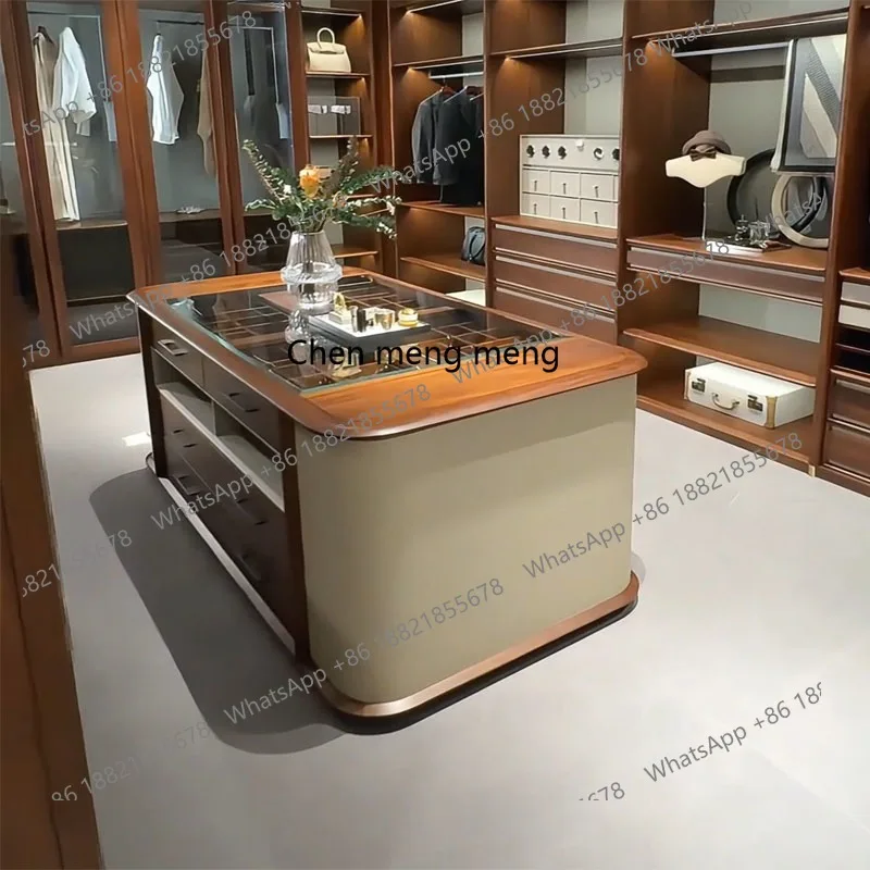 

Nakajima Taiwan Jewelry Display Cabinet Light Luxury Household Double-sided Storage Wardrobe Guide