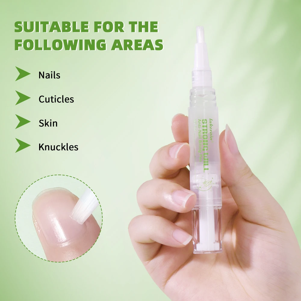 قلم أظافر مضاد للعض من Lakerain، قلم حماية أظافر للأطفال البالغين، قلم أظافر مرير، قلم إصبع للإقلاع عن تناول الطعام #4