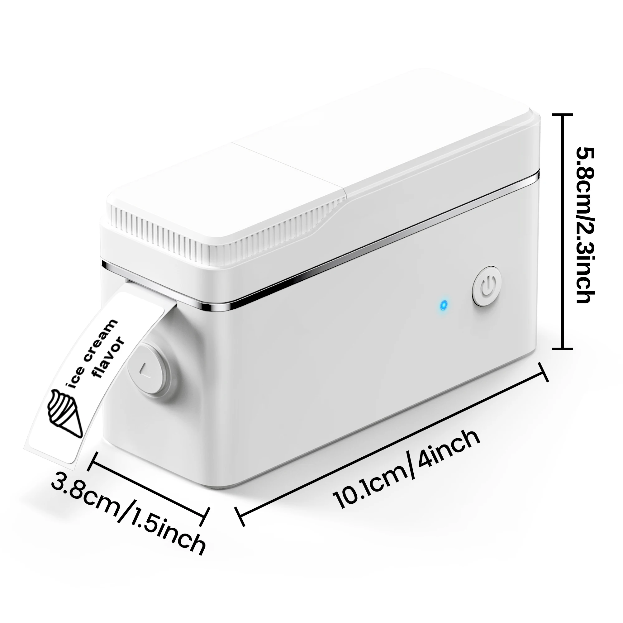 P31B Portable Label Printer Wireless Connection Multiple Templates Fast File System Various Colors for Address Logo Clothing Labels Office Home