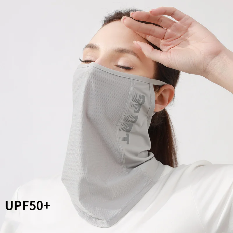 

Sports Ear-Hanging Mesh Mask with Cool Feeling Sun Protection and Cycling Motorcycle with Windproof and Breathable Face Towel