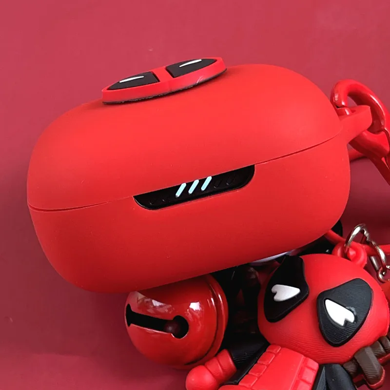 Мультяшный чехол для наушников JBL W300 TWS/LIVE PRO + Силиконовые беспроводные наушники защитный чехол для Live Free 2 с брелоком