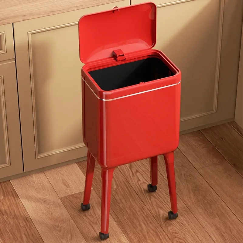 High Footed Trash Can Removable Without Bending Over Light Luxury High End Household Large Capacity Living Room Kitchen With