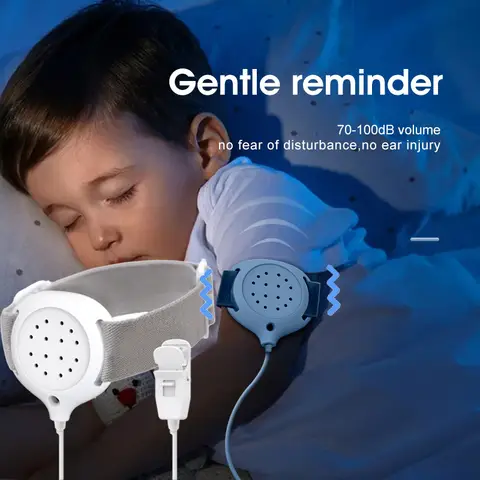 Dr.isla 전문 팔 착용 아기 변기 훈련을위한 Bedwetting 센서 알람 노인 케어 젖은 알림 잠자는 유뇨증 알람