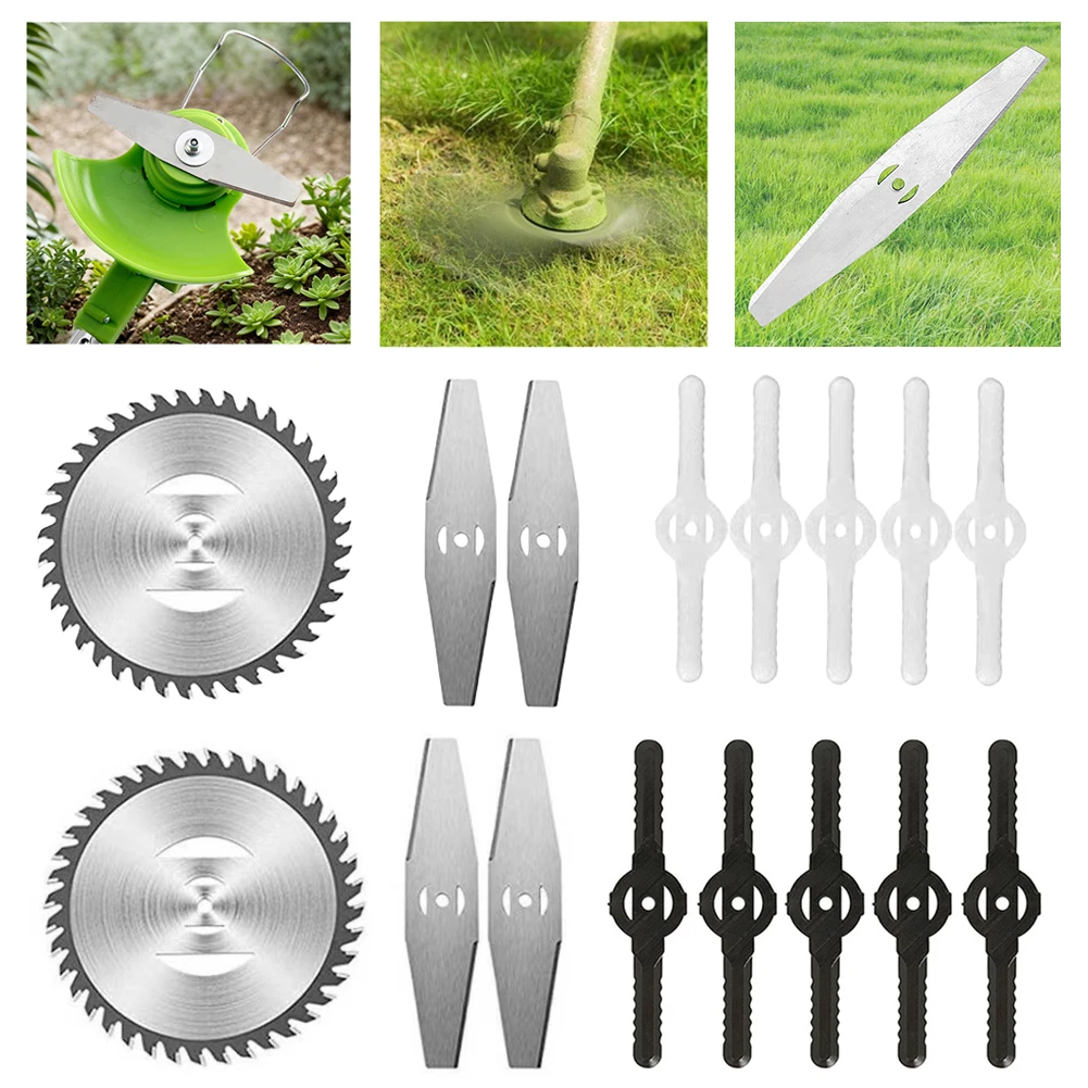 

150MM Lawn Mower Blade Plastic Metal 4inch Saw Blade Cordless Grass String Trimmer Cutter Blade 8 Pack Lawn Mower Fit Accessory