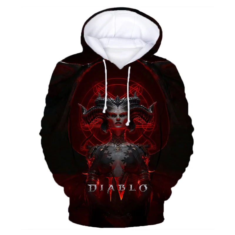 

Newest Diablo 4 Hoodies Game 3D Print Streetwear Men Women Casual Fashion Sweatshirts Oversized Hoodie Kids Tracksuits Clothing