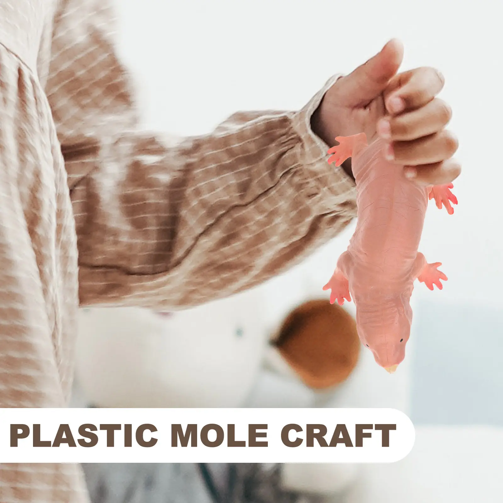 

Simulated Mole Animal Craft Creative Small Decorative Plastic Mole Ornament for Room Desk Garden Decoration Photo Prop