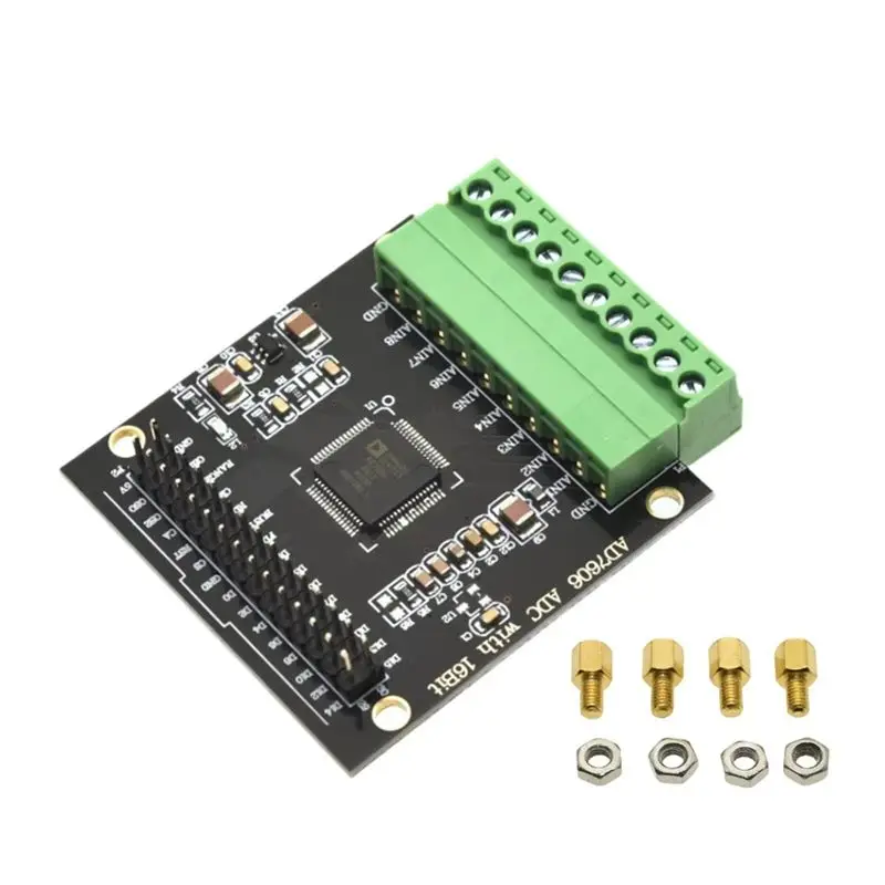 A49T AD7606 Multi-Channel AD Data Acquisition Module 16-Bit ADC 8-Channel Synchronization Voltage Sampling Frequency 200KHz