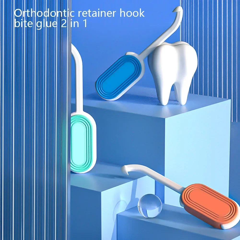 Orthodontic Aligner Removal Tool Plastic Hook 2-in-1, 20 Pcs Aligner Remover for Braces Attachments