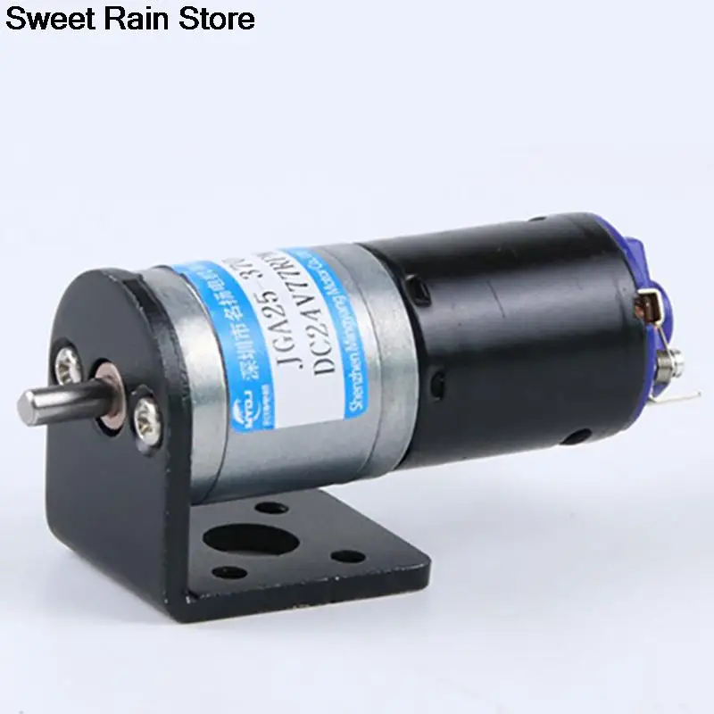 25 مللي متر 6 فولت تيار مستمر موتور تروس JGA25-370H سيكات كربون تيبال Kecepatan dapat Diatur CW CCW موتور Listrik Torsi Tinggi