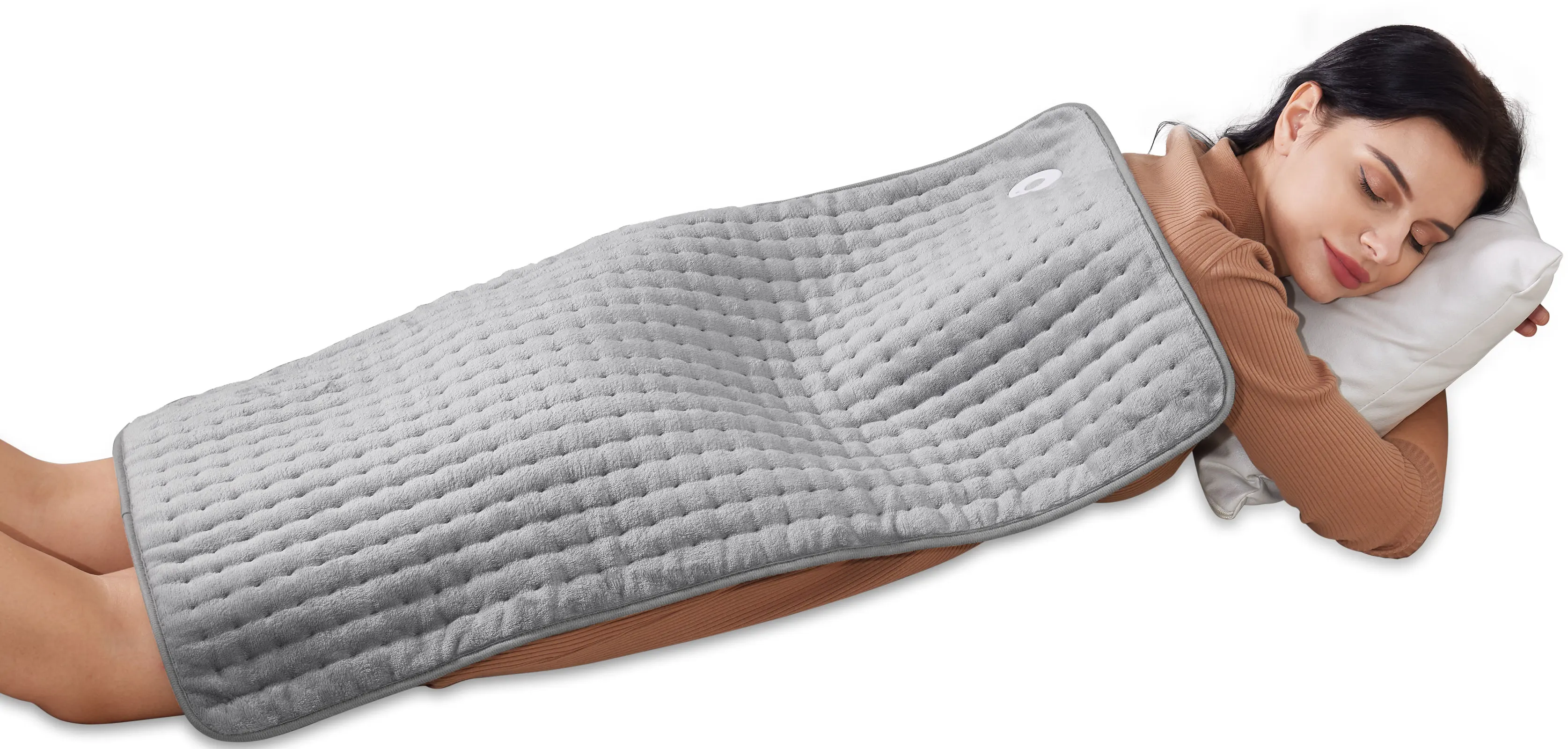 

33"x17" Portable Electric Heating Pad, Ultra Soft Flannel Heating Blanket, 6 Temperature Settings, Auto Shut-Off