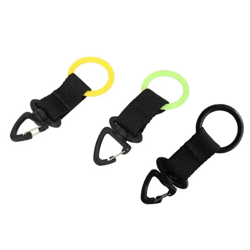 U2JB Diving Mouthpiece Holder Keeper for Second Stage Regulator Octopus Retainers Clip with Webbing & Clip Hook