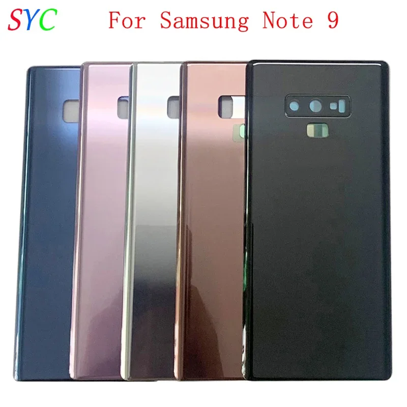 

Back Door Battery Cover Housing For Samsung Note 9 N960F Rear Cover with Camera Lens Frame Logo Repair Parts