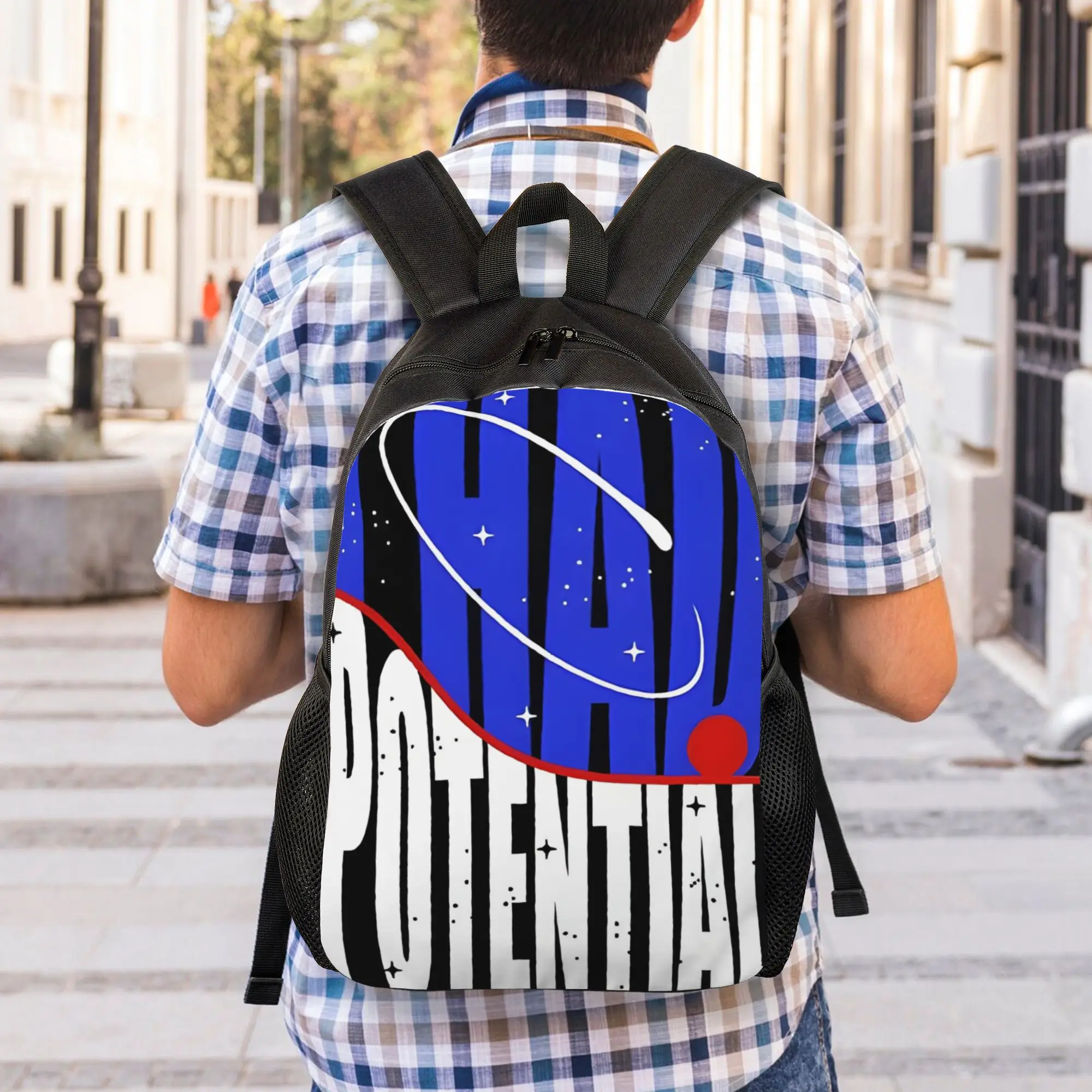 Daypack Back to school season I Had Potential   Inspirational Motivational Humor  Adjustable Strap Backpack