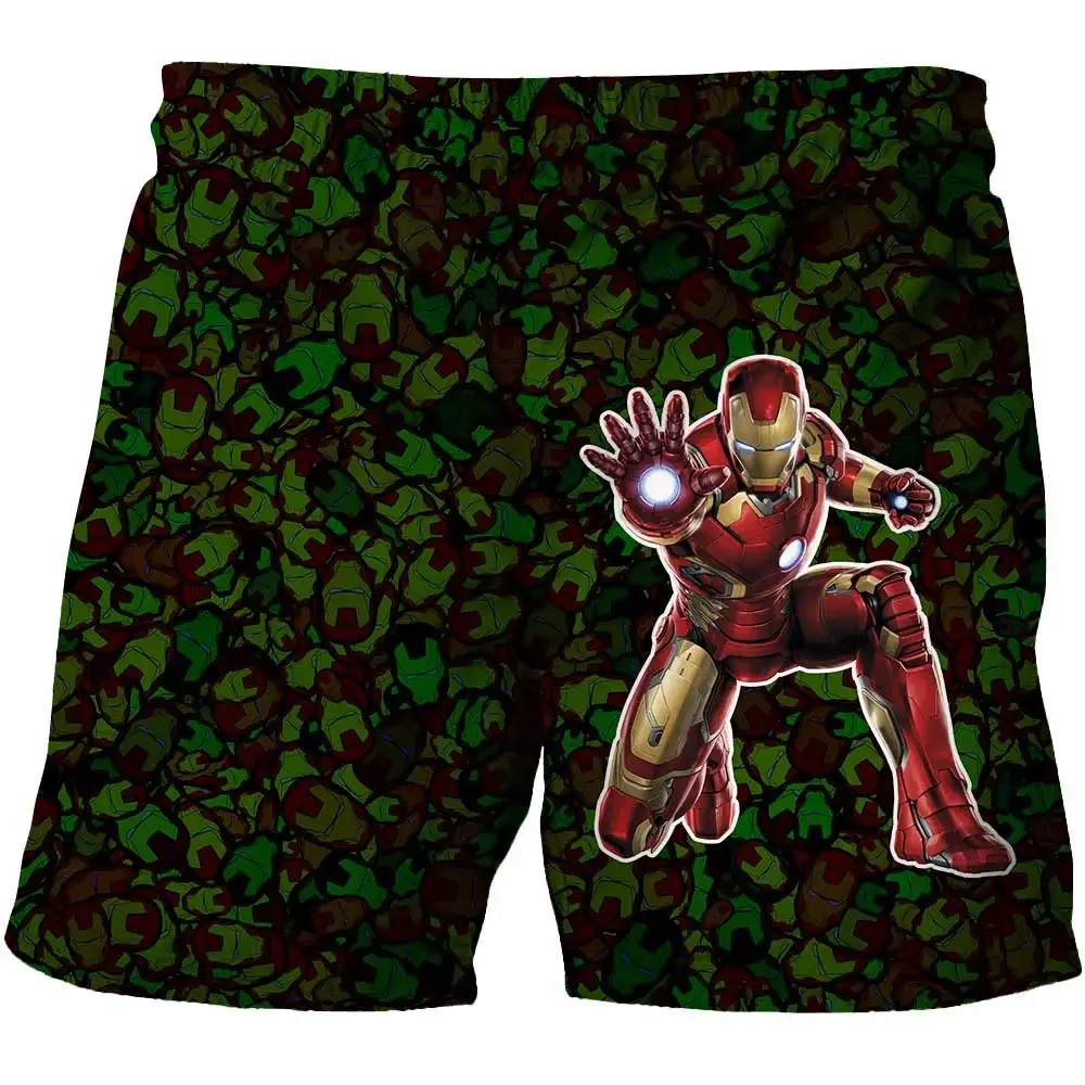 Superhero Iron Man Shorts Fashion Boys Girls Casual Shorts Spiderman Hulk Sports Outwear Pants Boy Summer Beach Shorts