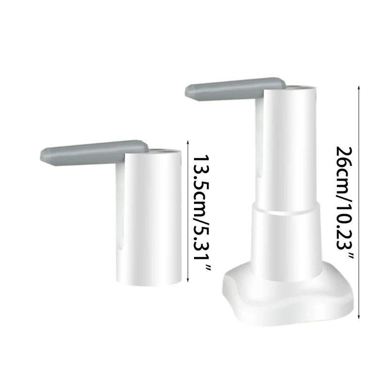 مضخة كهربائية محمولة قابلة للطي لموزع المياه ، أداة مياه الشرب ، زجاجة تحكم بأزرار ، أداة باريد USB قابلة لإعادة الشحن