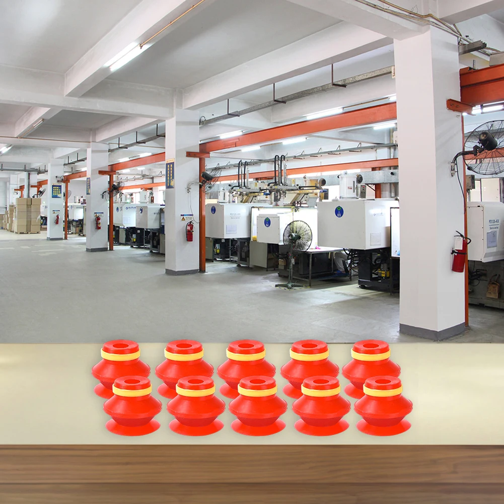 

10pcs Silicone Vacuum Suction Cups Designed for VB20 Manipulator Robots Used in Automated Material Handling Applications