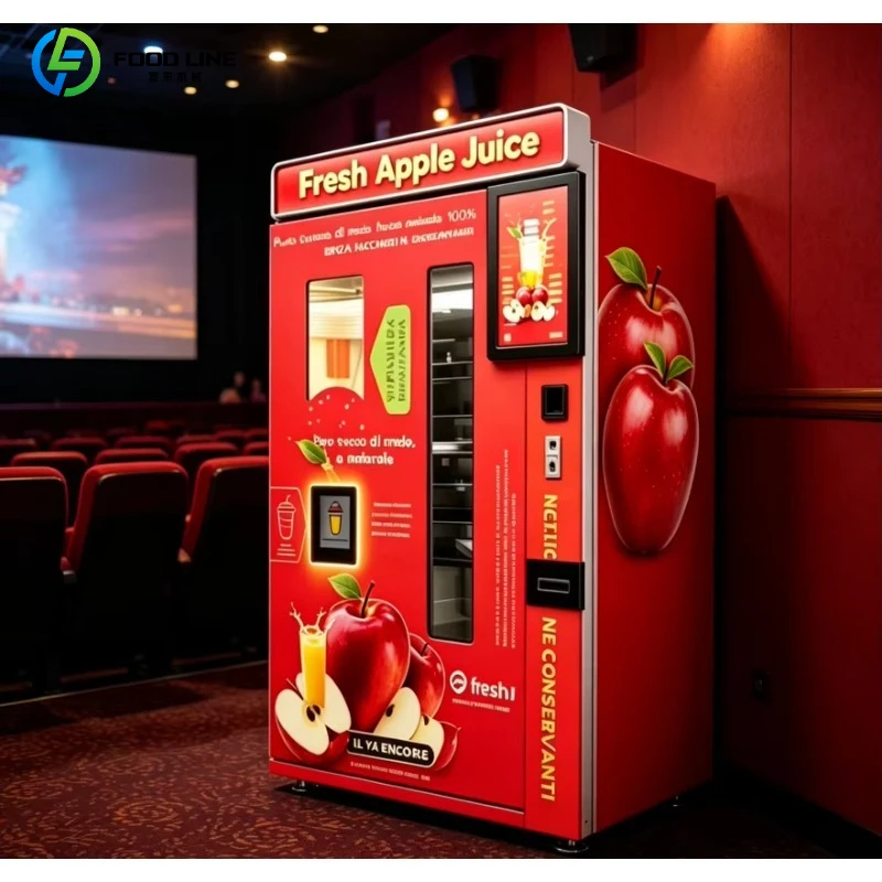 Commercial Automatic Self-Service Apple Juice Vending Machine, 100% Fresh Raw Apple, Healthy Convenient  Drink Dispenser